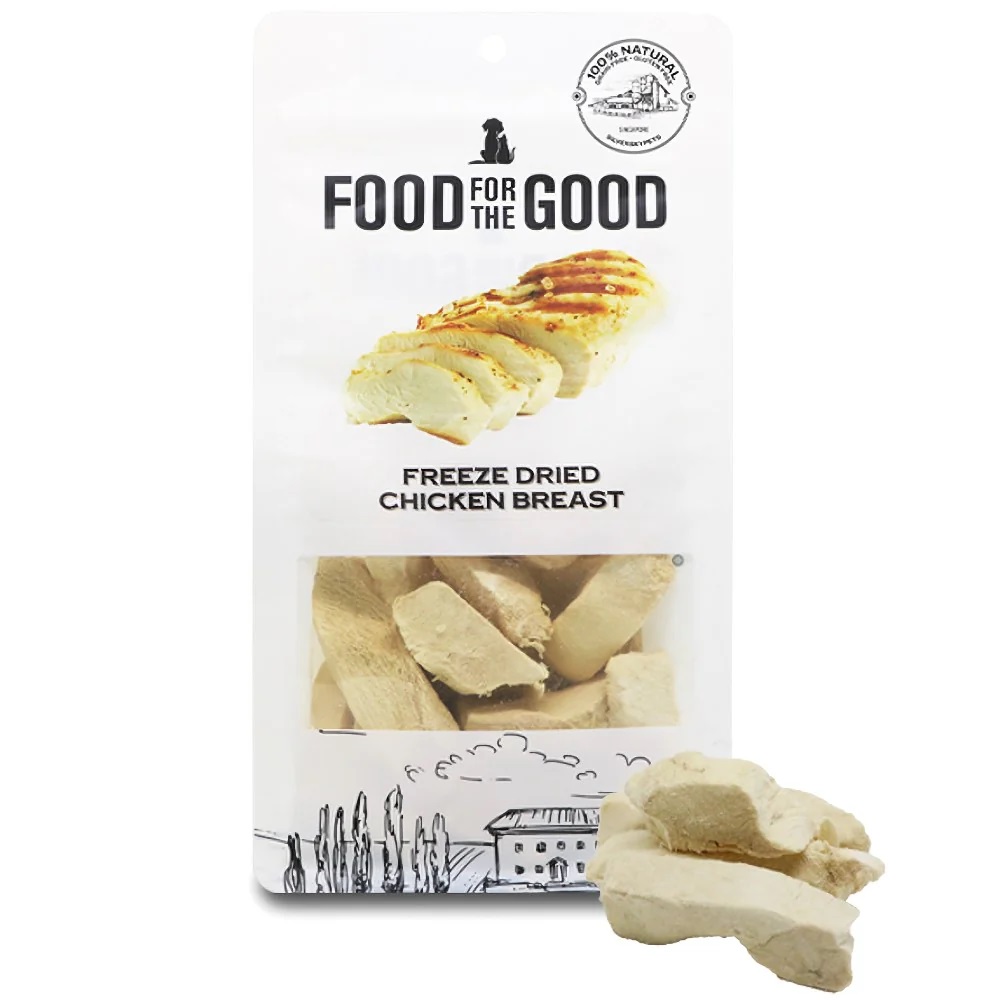Food For The Good Freeze Dried Chicken Breast Cat And Dog Treats 250g