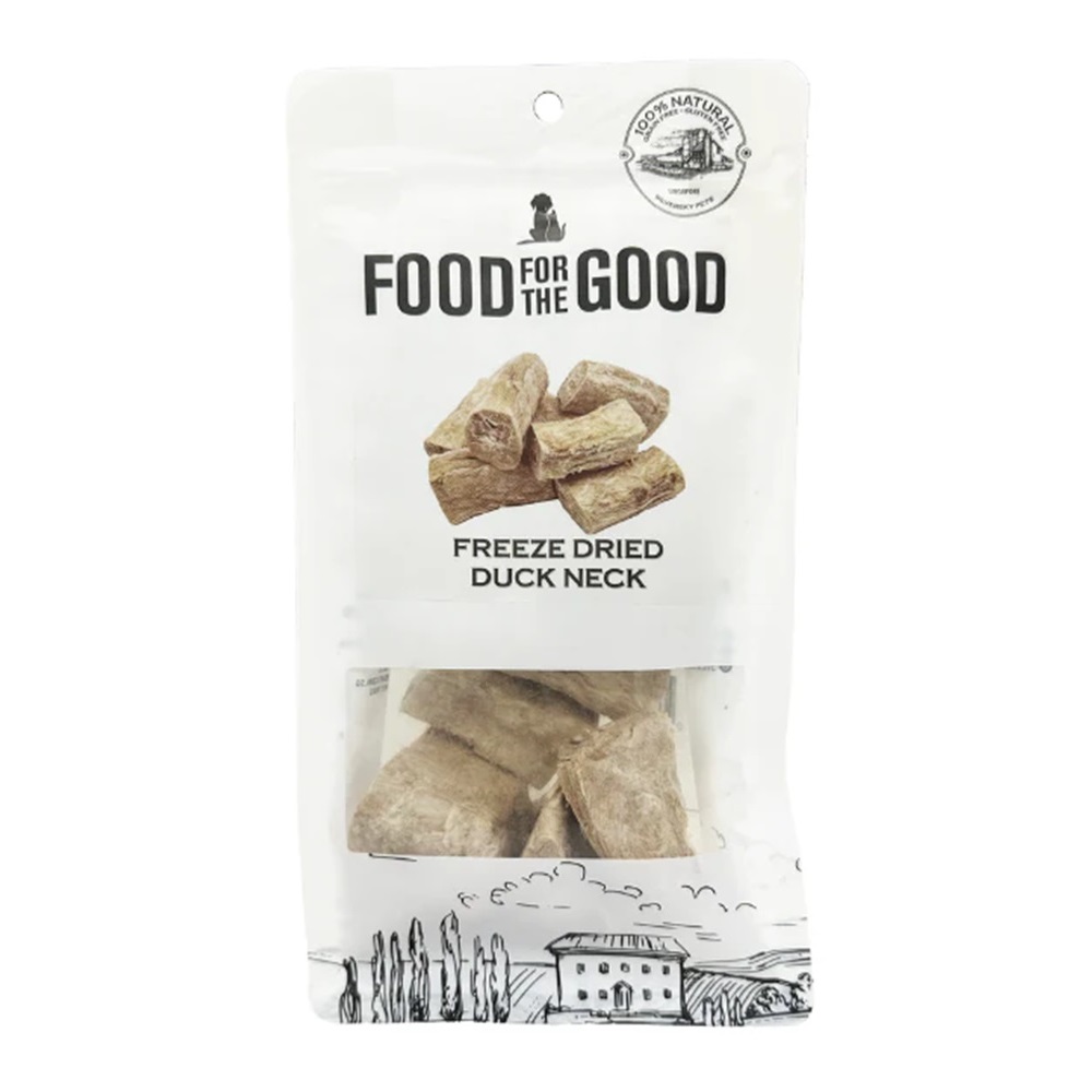 Food For The Good Freeze Dried Duck Neck Cat And Dog Treats 70g