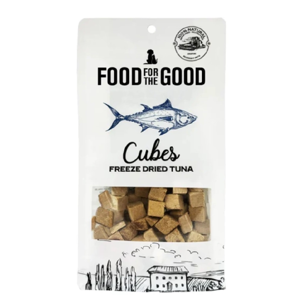 Food For The Good Freeze Dried Tuna Cubes Cat And Dog Treats 70g