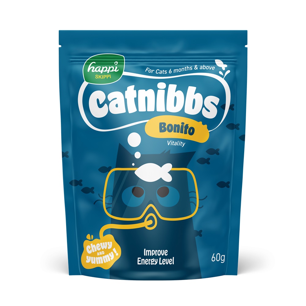 Happi Skippi Catnibbs Bonito Flavour Treats for Cats 60g
