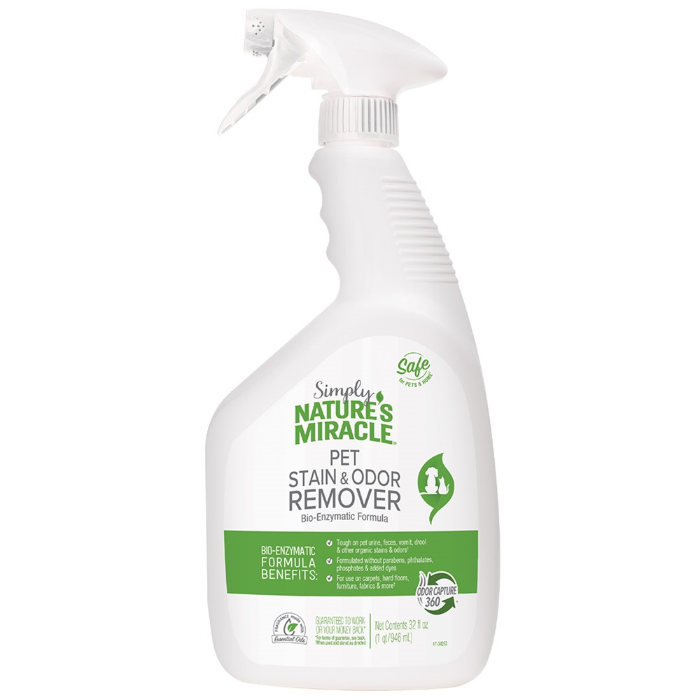 Natures Miracle Simply Pet Stain and Odor Remover - Plant Based (32oz)