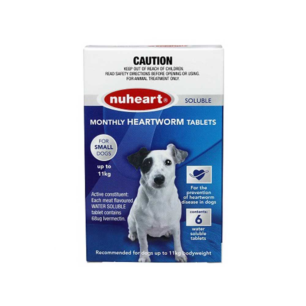 Nuheart Blue 6 Heartworm Tab Up To 11Kg
