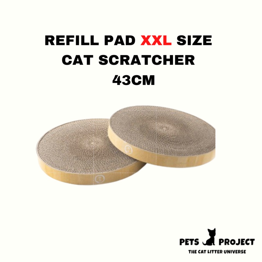 Pets Project Round Shape Cat Scratcher XXL Refill Pad 43cm