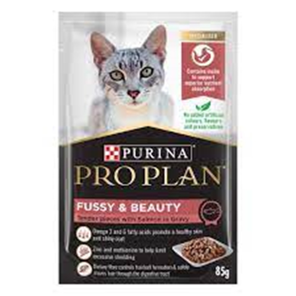 ProPlan Cat Wet Fussy Beauty 12x85g 4+1