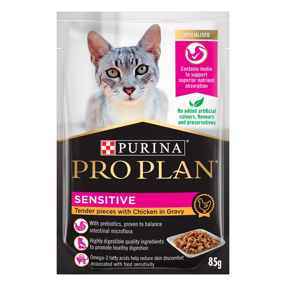 ProPlan Cat Wet Sensitive Skin 85g 4+1