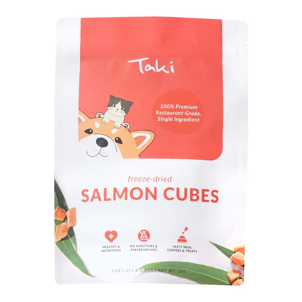 Taki Freeze Dried Salmon Cubes Treats For Dogs and Cats 50g