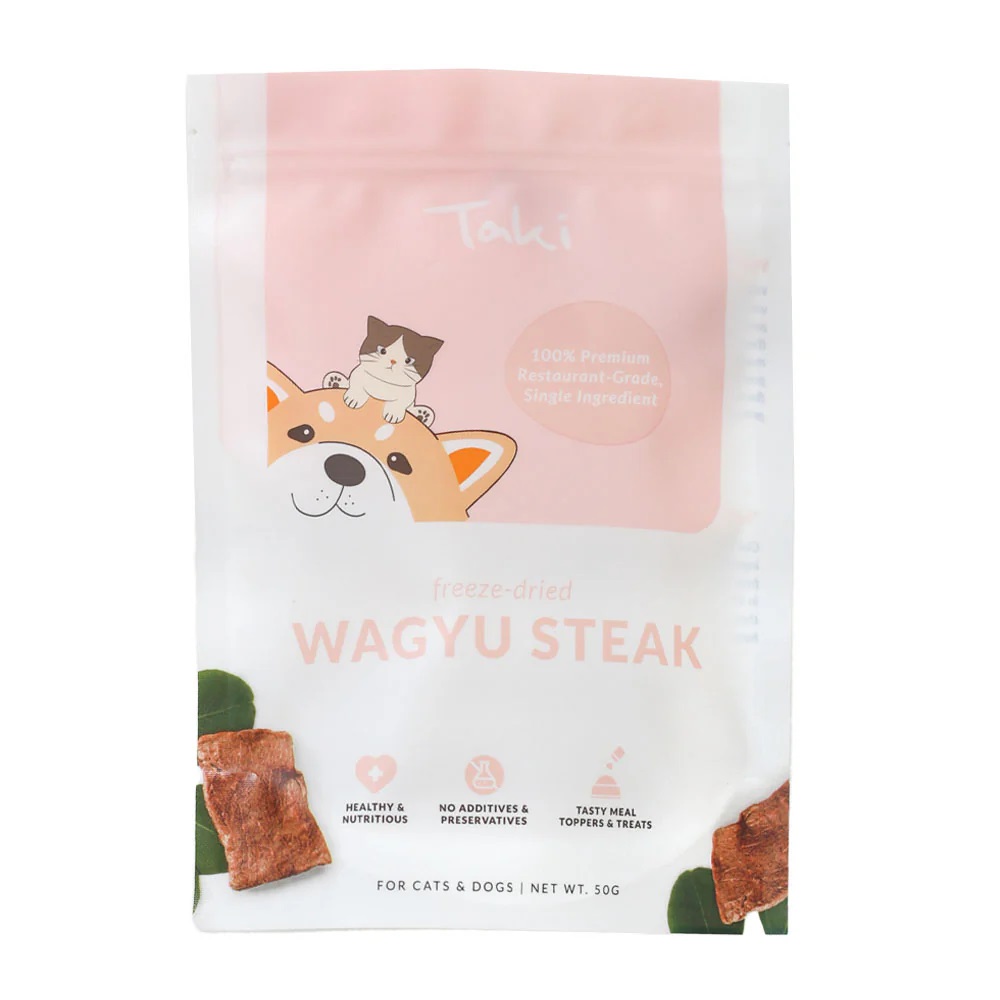 Taki Freeze Dried Wagyu Steak Treats For Dogs and Cats 50g