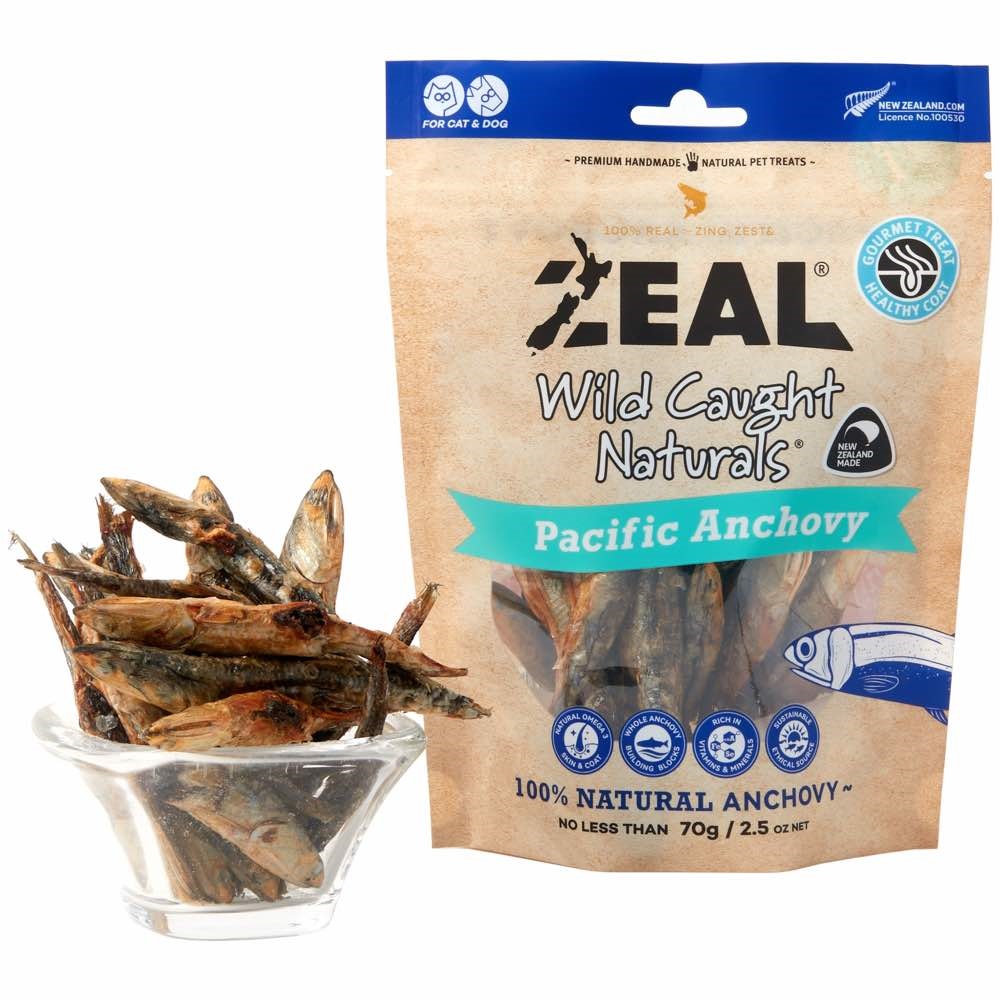 Zeal Freeze Dried Pacific Anchovy Cat And Dog Treats 70 g