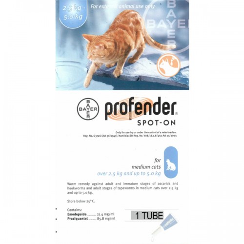 Profender Spot On Medium Cat(2.5 - 5 kg) 4pk